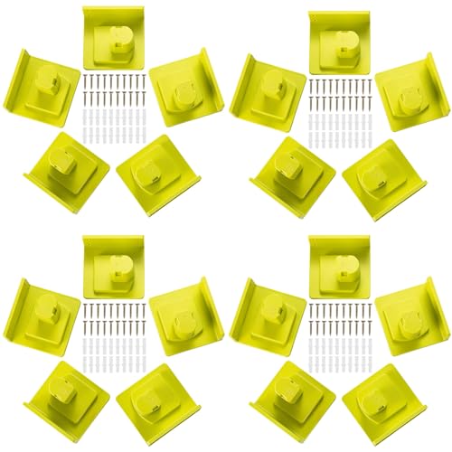 20 Pack Tool Holder Compatible with Ryobi 18V Wall Mount Plastic (20 Pack)