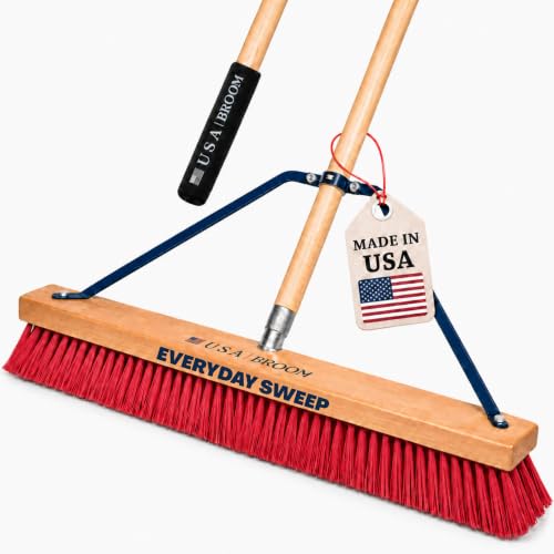 24" Red Everyday Sweep Indoor (Style Everyday Sweep - Red / 1 Pack)