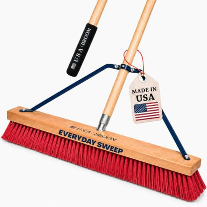 24" Red Everyday Sweep Indoor (Style Everyday Sweep - Red / 1 Pack)