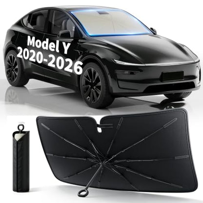 Windshield Sun Shade Umbrella for Tesla Model Y (Tesla model Y(2017-2026))