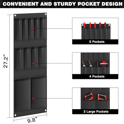 Power Tool Organizer Cart with Charging Station (Red)