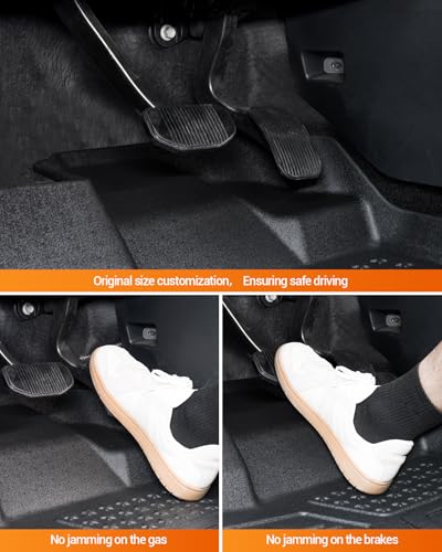 2020 2024 Tesla Model Y Floor Mats 5 Seater Full Set Made by SEALIGHT (for 2020-24 Tesla Model Y)