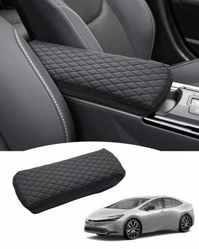 Custom for 2023 2024 2025 2026 Toyota Prius Center Console Cover Armrest Cover Cushion Pad Cover 2025 Prius XW60 5th Accessories Middle Console Arm Rest Protector PU Leather Anti (for 2023-2026 Toyota Prius)