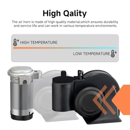 Air Horn for Truck Loud Train Horn for Car Compact Car Horn with Wire