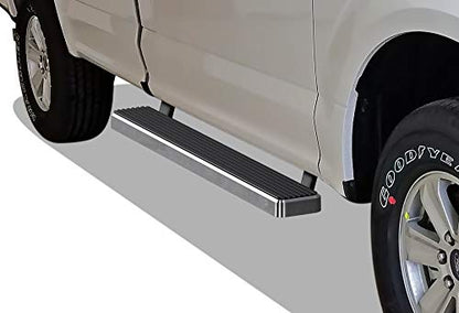 iBoard 5in Running Boards for F150 F250 F350 Regular Cab (Stainless Steel Polished / 5 Inches)
