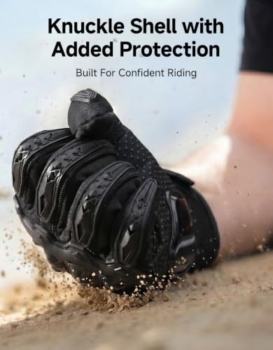 Motorcycle Gloves for Men (Black / XX-Large)