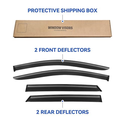 Window Visors Rain Guards for 2015 (2015-2025 Ford Edge)