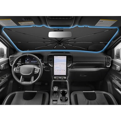 for 2026 Ford Ranger Car Windshield Sun Shade Umbrella (2023-2026 Ranger)