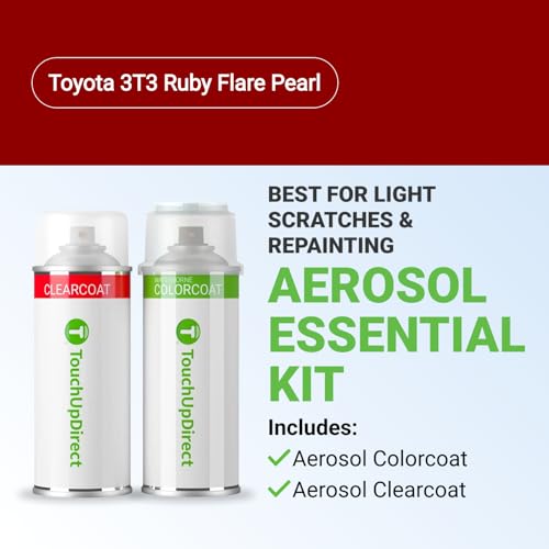 Car Paint Touch Up Spray Kit (Aerosol Spray - Essential Kit / Ruby Flare Pearl)