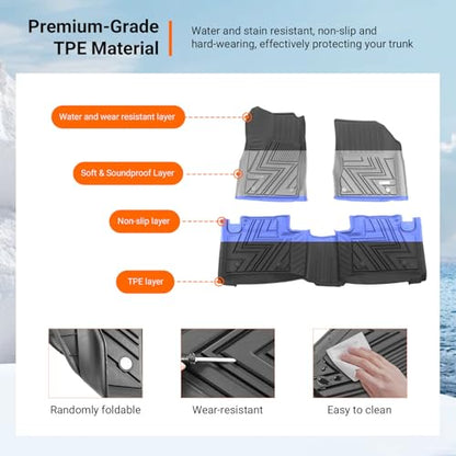Floor Mats Cargo Mat Compatible with 2011