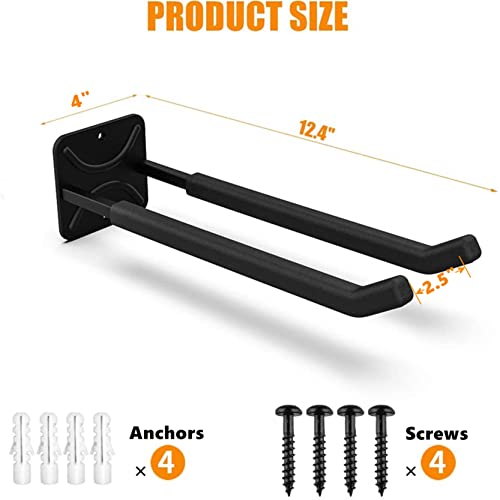 Garage Hooks Heavy Duty Tool Organizer (2-Pack 12.4" Heavy Hooks)