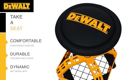 Heavy Duty Metal Rolling Stool for Shop or Garage