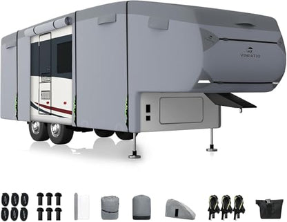 5th Wheel RV Cover Fits 40' (5th Wheel Cover(Grey) / Fits 40-44FT)
