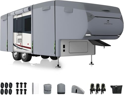 5th Wheel RV Cover Fits 37' (5th Wheel Cover(Grey) / Fits 37-40FT)