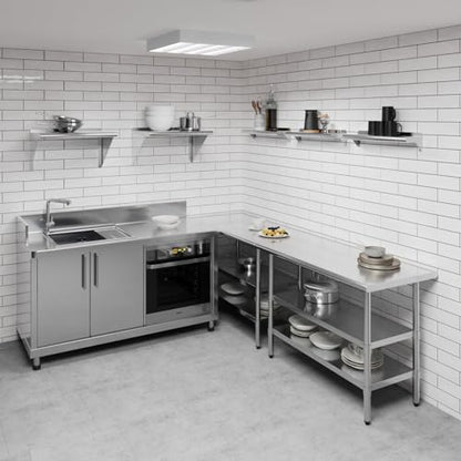 6 in. x 24 in. Stainless Steel Wall Mount Shelf (6 in. x 24 in.)