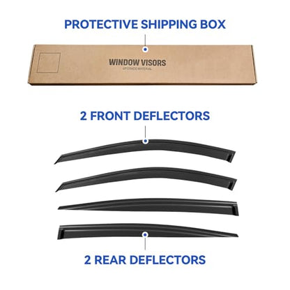 Window Visors Rain Guards for 2019 (2019-2026 Nissan Altima)