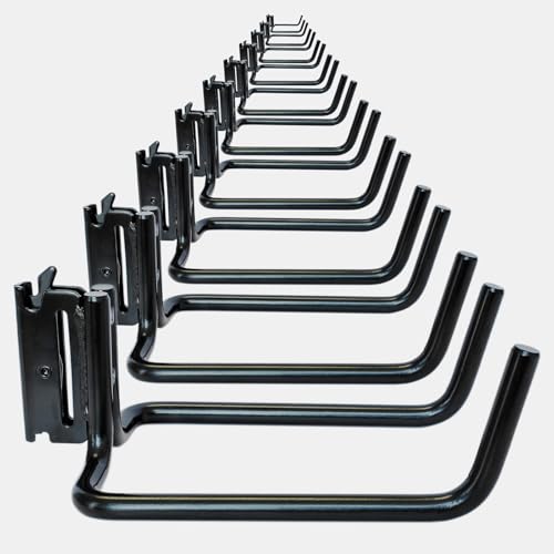 10-Pack E-Track Double J Hooks, 5.5-Inch Deep x 4-Inch Wide (5.5" Deep 4" Wide - 10P)