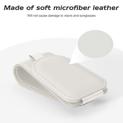 Magnetic Sunglass Holder for Car Visor (White)