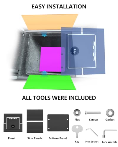 Center Console Safe Lock Box for Toyota 4runner 2025 2026 Accessories No Drill Anti (Toyota 4runner Safe Organizer)