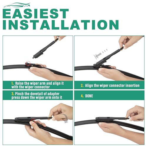 Windshield Wiper Blades Replacement for Ford Focus 2012 (28" 28" 12")