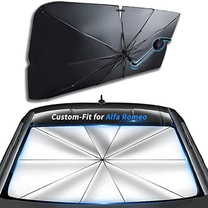 Custom Fit for Alfa Romeo Windshield Sun Shade Umbrella (for Alfa Romeo 2uettottanta)