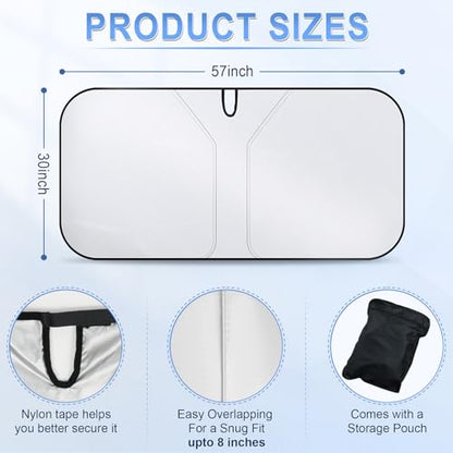 300T Universal Car Windshield Sun Shade (Car)