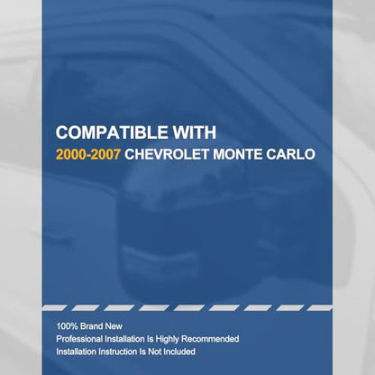 2PCS Tape On Window Visors for 2000 (00-07 Chevy Monte Carlo)