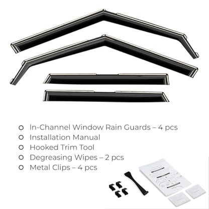 Window Deflectors Smoke Tinted in (For Soul 20-25)
