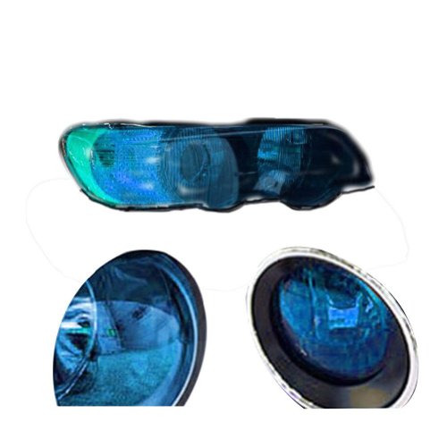 12 by 48 Inches Self Adhesive Headlight (12 X 48 / Light Blue)