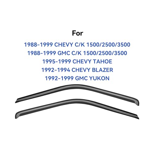Window Visors Rain Guards for 1988 (1995-1999 Tahoe/Yukon Standard)