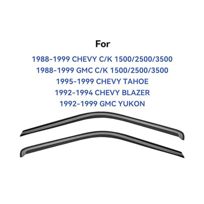 Window Visors Rain Guards for 1988 (1995-1999 Tahoe/Yukon Standard)