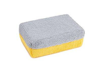 Thick [Saver Applicator Terry] Ceramic Coating Applicator Sponge (Gold/Gray)