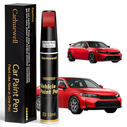 R 513 Rallye Red Touch Up Paint Compatible with Honda 2 (For Honda / R-513 Rallye Red for Civic/Element)