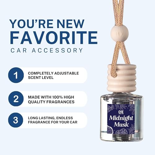 CANDECraftCo 2 Pack Hanging Car Air Freshener Diffuser for Essential Oils