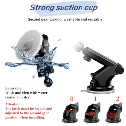 Carplay Mount with Scrwes Flexible Suction Cup Bracket for 7" (Screws Bracket)