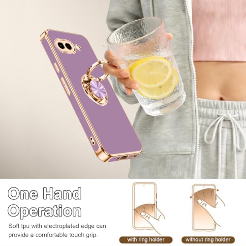for Google Pixel 9A Case with Ring Stand Purple (Purple / 6.3'' Pixel 9A)