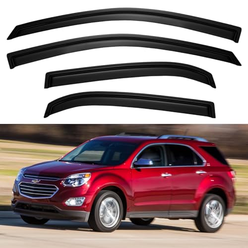 Window Visors Rain Guards for 2010 (2010-2017 Chevy Equinox)