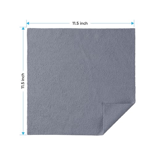 Microfiber Cleaning Cloth 100PK (Grey / 11.5 x 11.5 Inch)