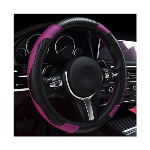 Car Steering Wheel Cover (Black+Purple)