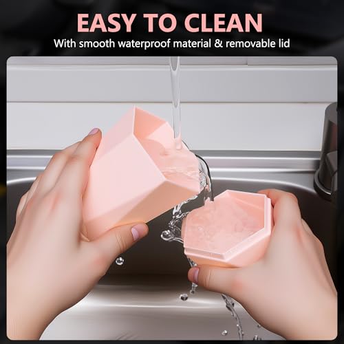 Car Trash Can with Lid (Pink-2Pcs)