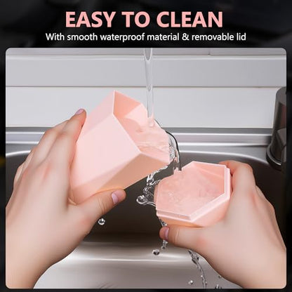 Car Trash Can with Lid (Pink-1Pcs)