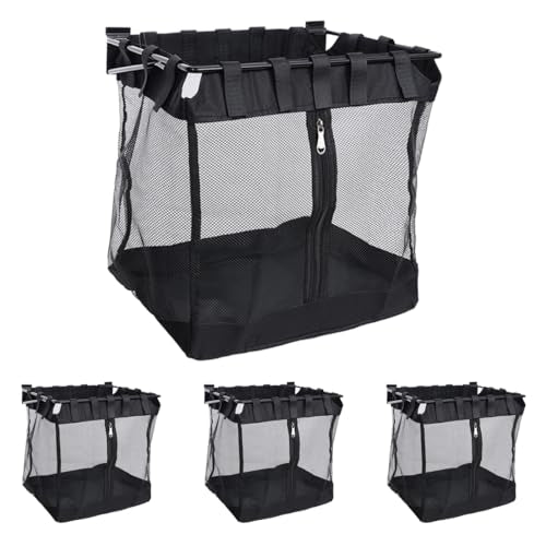 4Pcs Mesh Slatwall Baskets with Zipper (B)