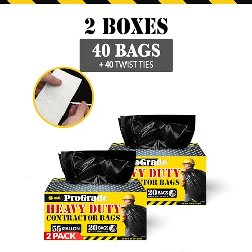 Contractor Garbage Bags 55 Gallon
