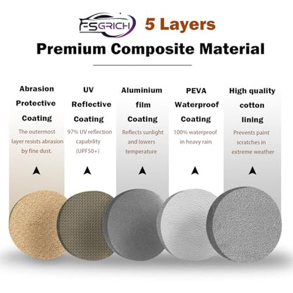 Corolla Car Cover Heavy Duty Waterproof All Weather Compatible with Toyota Corolla Sedan (A Compatible with Toyota Corolla)