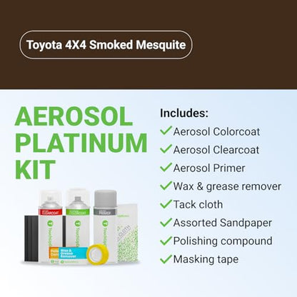 Car Paint Touch Up Spray Kit (Aerosol Spray - Platinum Kit / Smoked Mesquite)