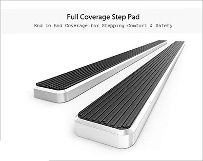 Running Boards 6 inches Compatible with Ford F150 2015 (Silver / 6 Inches)