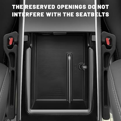 2 PCS Car Seat Gap Filler (Black)