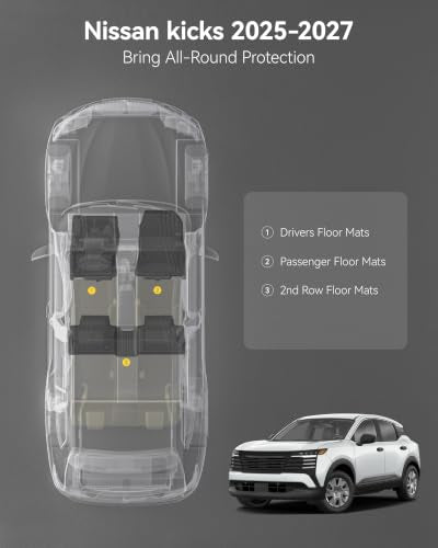 Floor Mats & Cargo Liner for Nissan Kicks 2025 2026 2027