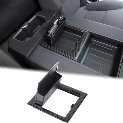 Car Armrest Hidden Storage Box for 2022 (Carbon Fiber Pattern)