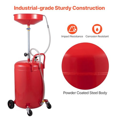 20 Gallon Waste Oil Drain Tank (15.7 x 15.2x 65 in)